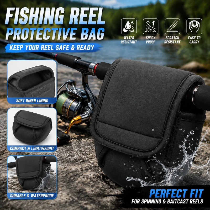 Fishing Rod Case - Borsa Protettiva per Mulinello da Pesca,